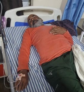 अस्पताल में बुखार से पीड़ित फैजुल्लापुर गांव की पूर्व प्रधान उमा देवी
