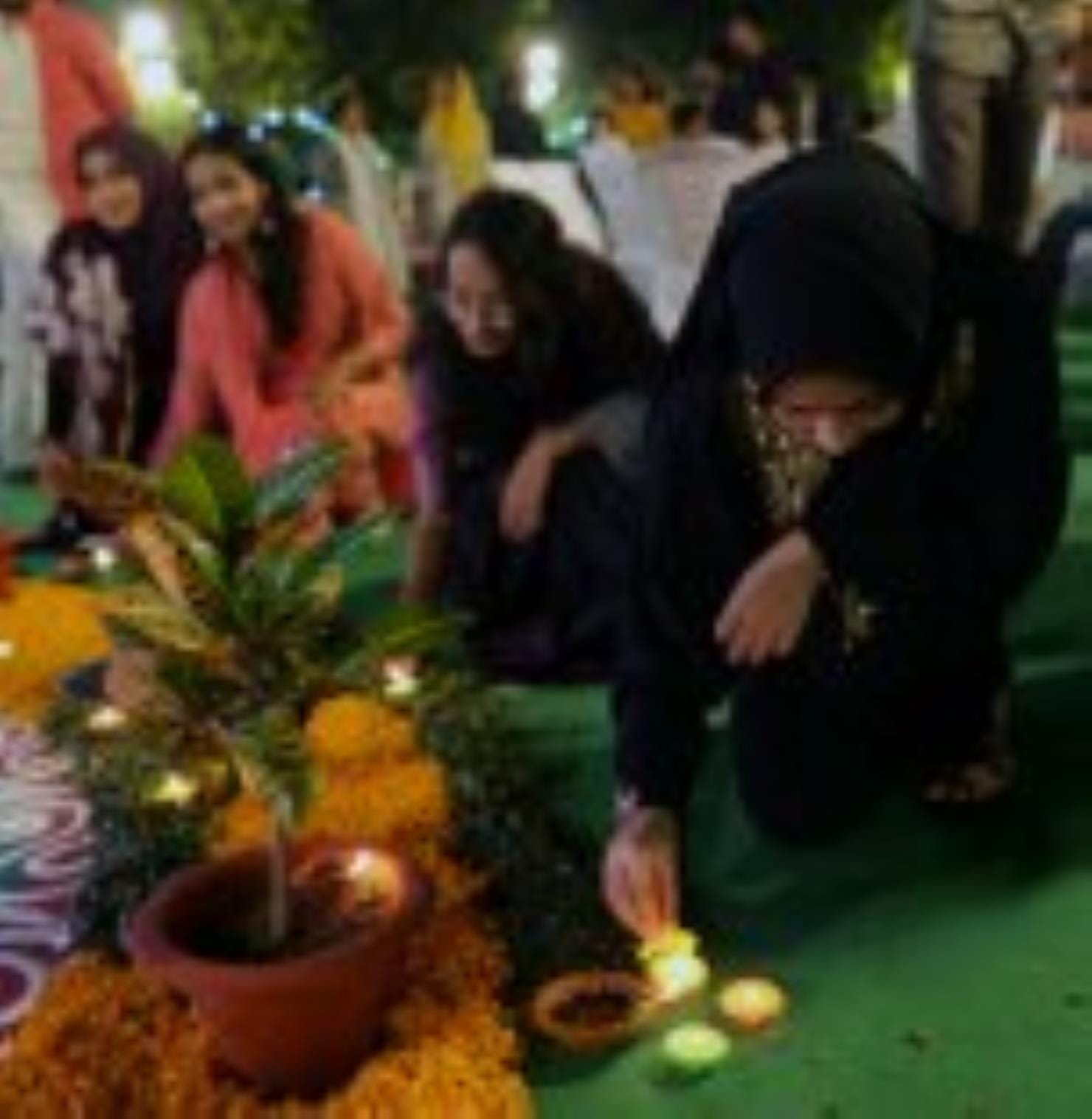 कुलपति निवास लॉन में हुआ भव्य दीपोत्सव