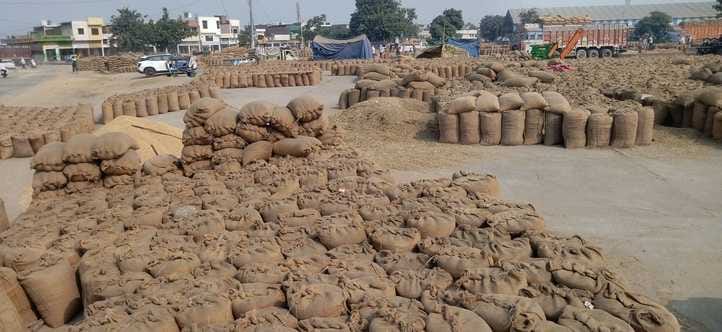 कुरुक्षेत्र। थानेसर अनाजमंडी का दृश्य। संवाद