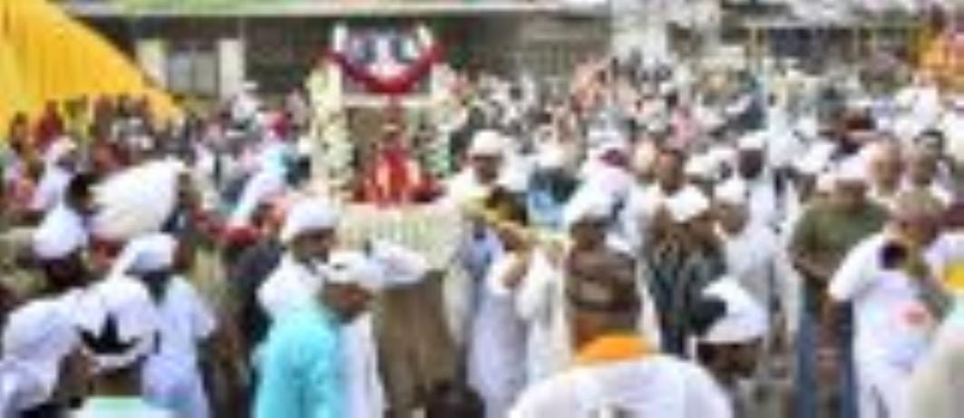 संत चांडूराम साहिब की अस्थि कलश यात्रा में उमड़े अनुयायी