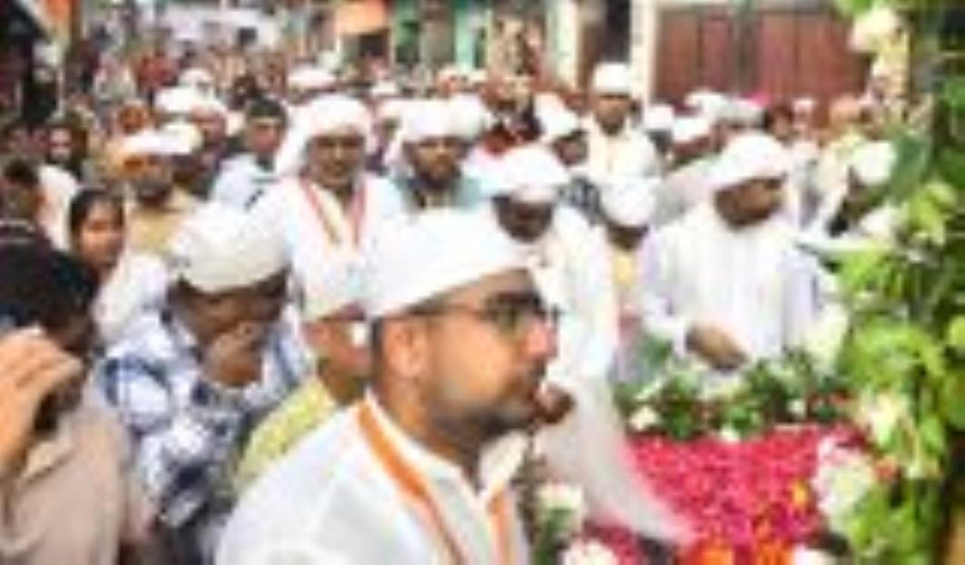 संत चांडूराम साहिब की अस्थि कलश यात्रा में उमड़े अनुयायी