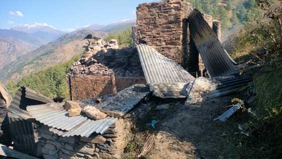 मसली पंचायत के हिमरोल में आग में जला मकान। संवाद मसली पंचायत के हिमरोल में आग में जला मकान। संवाद