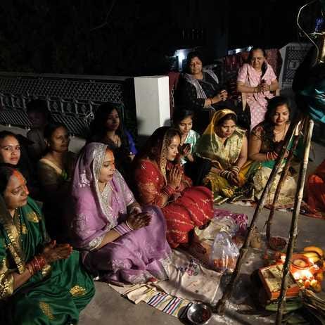 कंकरखेड़ा के कासमपुर में हुई छठ पूजा। कंकरखेड़ा के कासमपुर में हुई छठ पूजा।
