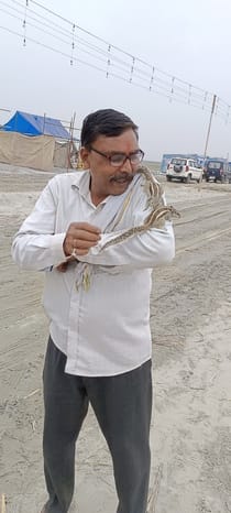मखदूमपुर गंगा घाट पहुंचे चेतन के कंधे पर बैठी दोनों गिलहरी स्रोत संवाद मखदूमपुर गंगा घाट पहुंचे चेतन के कंधे पर बैठी दोनों गिलहरी स्रोत संवाद