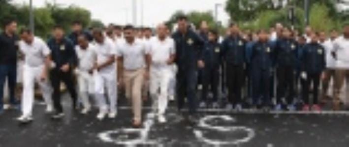 लौहपुरुष सरदार वल्लभभाई पटेल की जयंती और राष्ट्रीय एकता दिवस के अवसर प रएकता दौड़ का आयोजन हुआ।