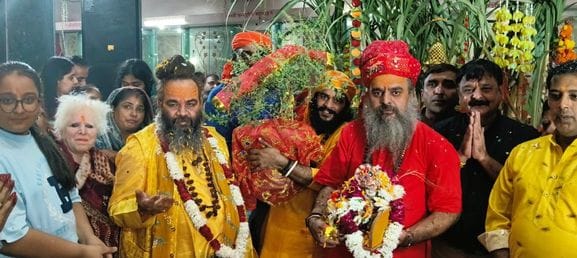 34...बाबा लक्ष्मणपुरी डेरे में तुलसी माता व भगवान शालिग्राम विवाह समारोह में शामिल जूना अखाड़ा 