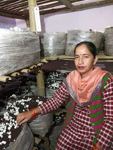 निशा कुमारी घर पर हर्बल साबुन तैयार करते हुए। संवाद निशा कुमारी घर पर हर्बल साबुन तैयार करते हुए। संवाद