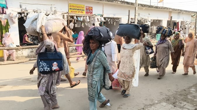 कपालमोचन मेले में पहुंचते श्रद्धालु। संवाद कपालमोचन मेले में पहुंचते श्रद्धालु। संवाद