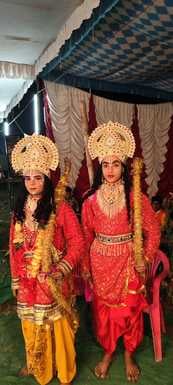 तामेश्वरनाथ धाम में आयोजित रामलीला के दौरान रावण व वाणासुर संवाद । श्रोत - आयोजक तामेश्वरनाथ धाम में आयोजित रामलीला के दौरान रावण व वाणासुर संवाद । श्रोत - आयोजक