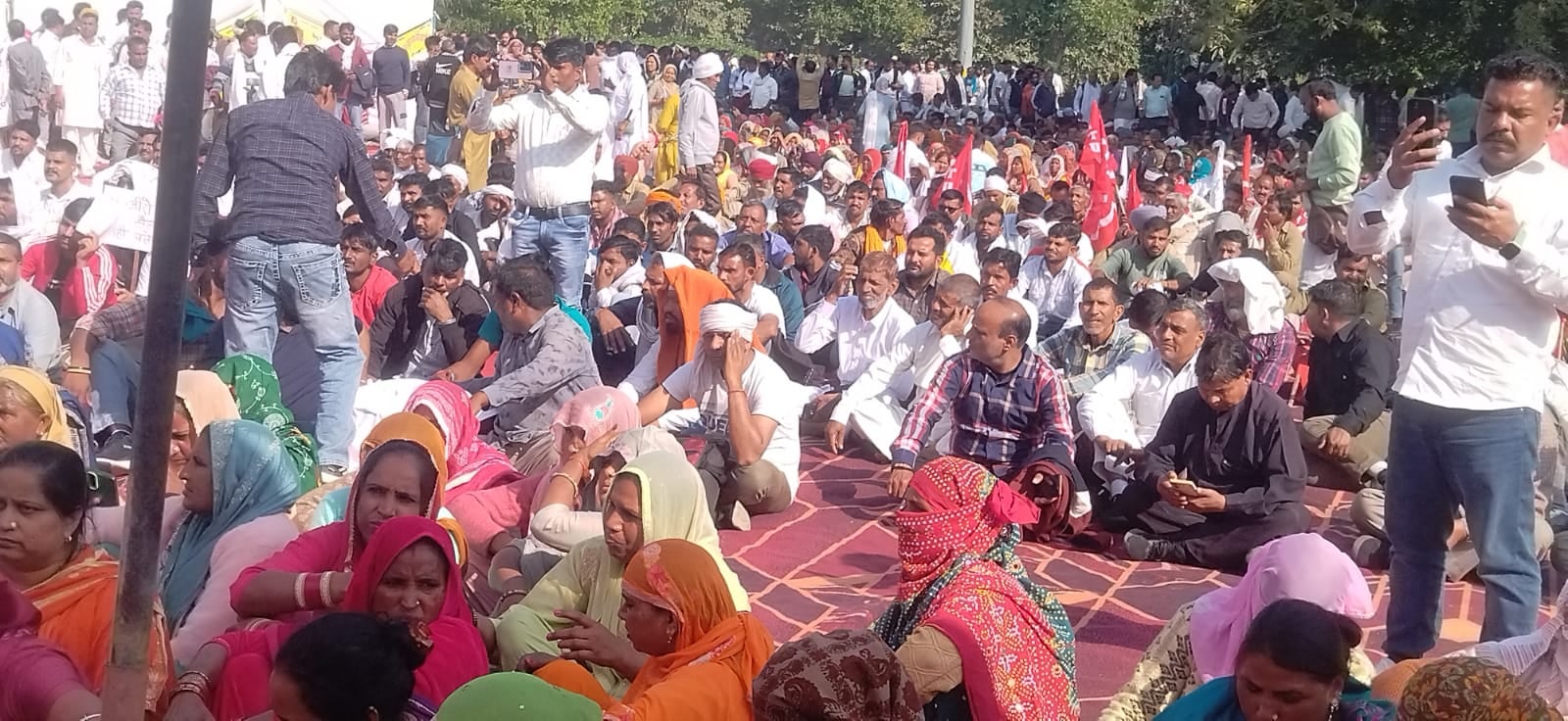 कुरुक्षेत्र। महापुकार रैली में पहुंचे कर्मचारी। संवाद