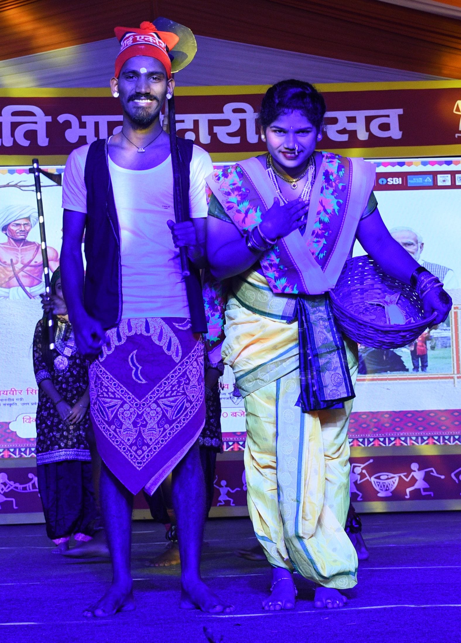  गोमतीनगर स्थित इंदिरा गांधी प्रतिष्ठान परिसर में रविवार को जनजाति भागीदारी उत्सव के चौथे दिन प