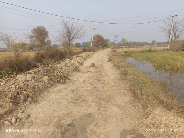 फोटो 01 महम रेलवे स्टेशन तक जाने का कच्चा रास्ता दिखाते कस्बावासी संवाद फोटो 01 महम रेलवे स्टेशन तक जाने का कच्चा रास्ता दिखाते कस्बावासी संवाद