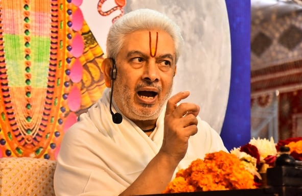 श्री श्याम मंदिर में श्रीमद्भागवत कथा के दूसरे दिन रविवार को कथावाचक किरीट भाई ने भक्ति का महत् श्री श्याम मंदिर में श्रीमद्भागवत कथा के दूसरे दिन रविवार को कथावाचक किरीट भाई ने भक्ति का महत्
