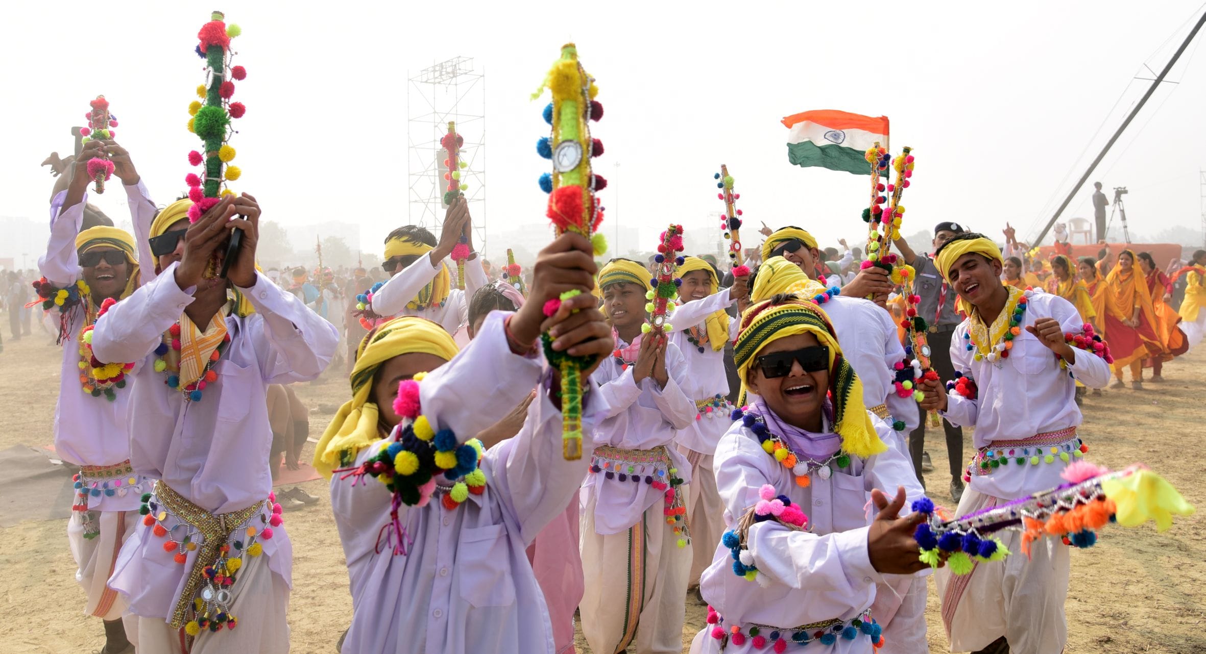 वृंदावन स्थित डिफेंस एक्सपो ग्राउंड में रविवार से शुरू हुए 19वें भारत स्काउट्स एंड गाइड्स के सा वृंदावन स्थित डिफेंस एक्सपो ग्राउंड में रविवार से शुरू हुए 19वें भारत स्काउट्स एंड गाइड्स के सा