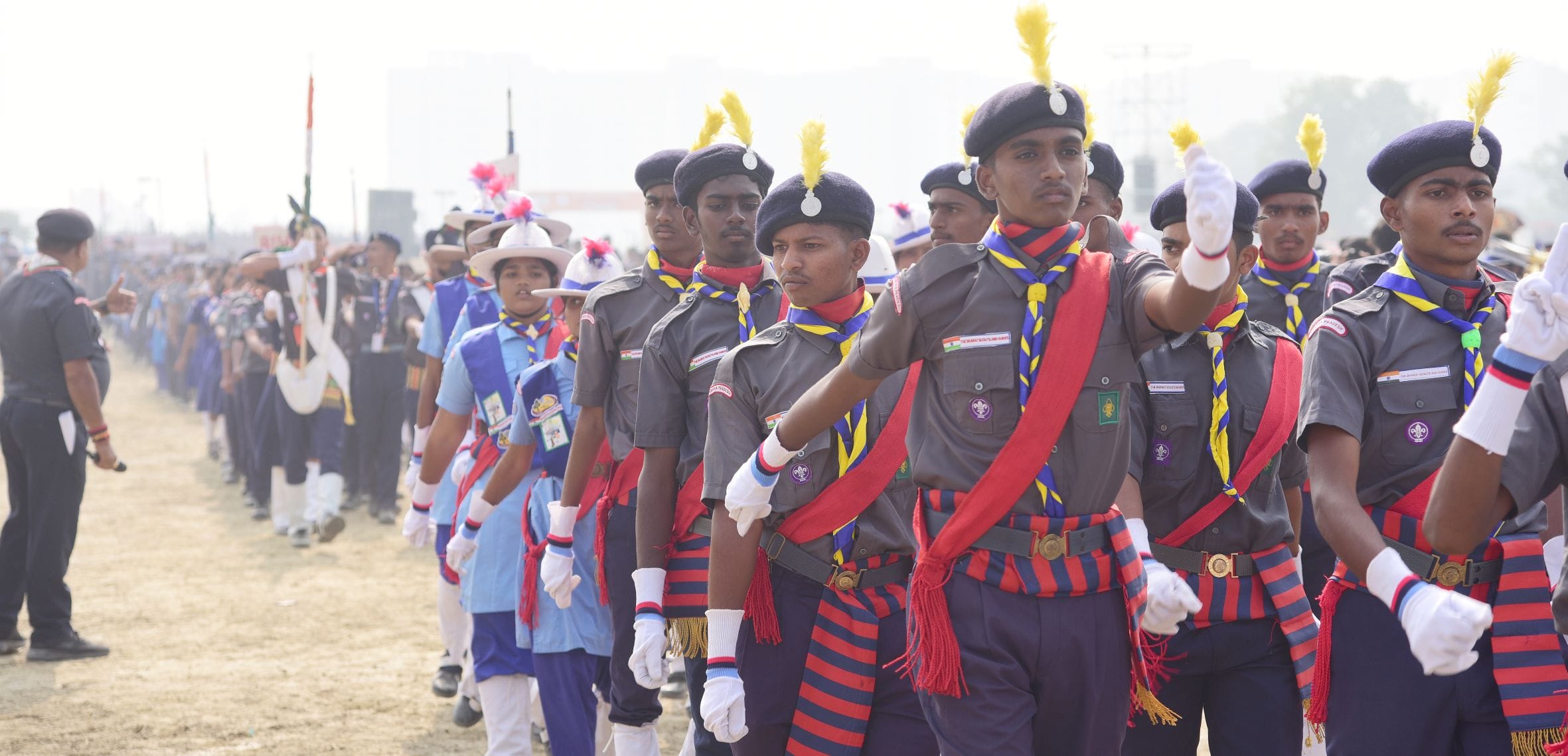 वृंदावन स्थित डिफेंस एक्सपो ग्राउंड में रविवार से शुरू हुए 19वें भारत स्काउट्स एंड गाइड्स के सा वृंदावन स्थित डिफेंस एक्सपो ग्राउंड में रविवार से शुरू हुए 19वें भारत स्काउट्स एंड गाइड्स के सा