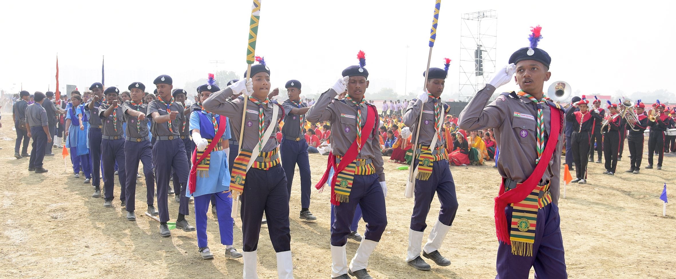 वृंदावन स्थित डिफेंस एक्सपो ग्राउंड में रविवार से शुरू हुए 19वें भारत स्काउट्स एंड गाइड्स के सा वृंदावन स्थित डिफेंस एक्सपो ग्राउंड में रविवार से शुरू हुए 19वें भारत स्काउट्स एंड गाइड्स के सा