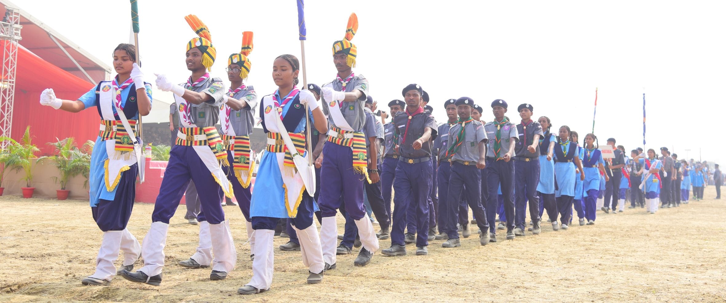 वृंदावन स्थित डिफेंस एक्सपो ग्राउंड में रविवार से शुरू हुए 19वें भारत स्काउट्स एंड गाइड्स के सा वृंदावन स्थित डिफेंस एक्सपो ग्राउंड में रविवार से शुरू हुए 19वें भारत स्काउट्स एंड गाइड्स के सा