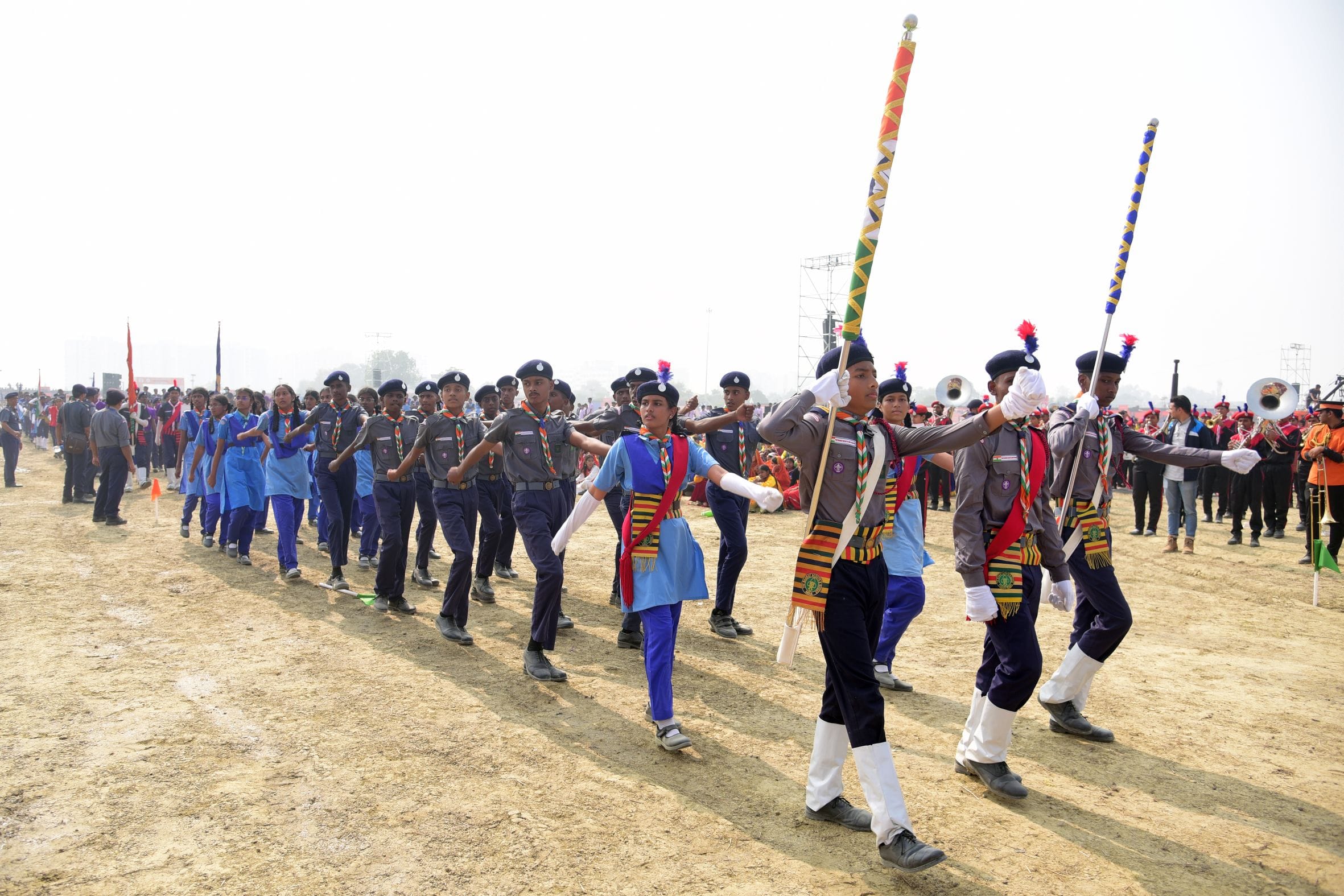 वृंदावन स्थित डिफेंस एक्सपो ग्राउंड में रविवार से शुरू हुए 19वें भारत स्काउट्स एंड गाइड्स के सा वृंदावन स्थित डिफेंस एक्सपो ग्राउंड में रविवार से शुरू हुए 19वें भारत स्काउट्स एंड गाइड्स के सा