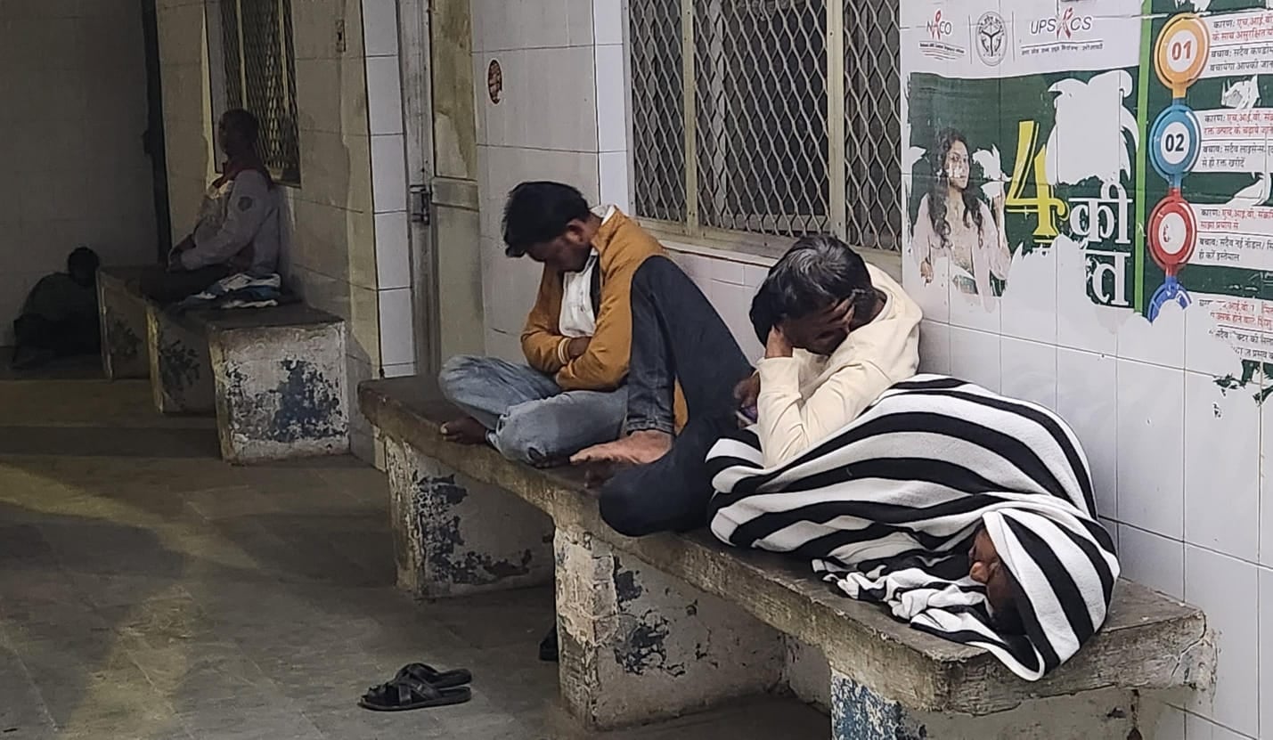 जिला अस्पताल के पानी टँकी के पास बने रैन बसेरा में खुली पुलिस चौकी।संवाद