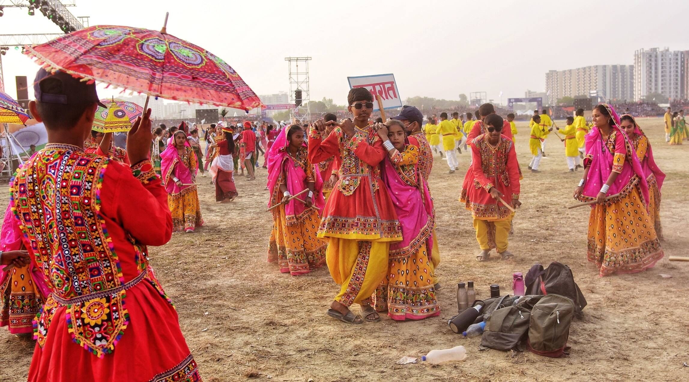 वृंदावन स्थित डिफेंस एक्सपो ग्राउंड में 19वें भारत स्काउट्स एंड गाइड्स के वार्षिक सम्मेलन जंबूर