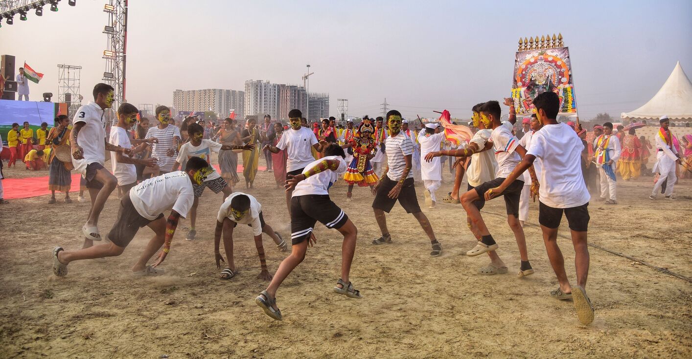 वृंदावन स्थित डिफेंस एक्सपो ग्राउंड में 19वें भारत स्काउट्स एंड गाइड्स के वार्षिक सम्मेलन जंबूर