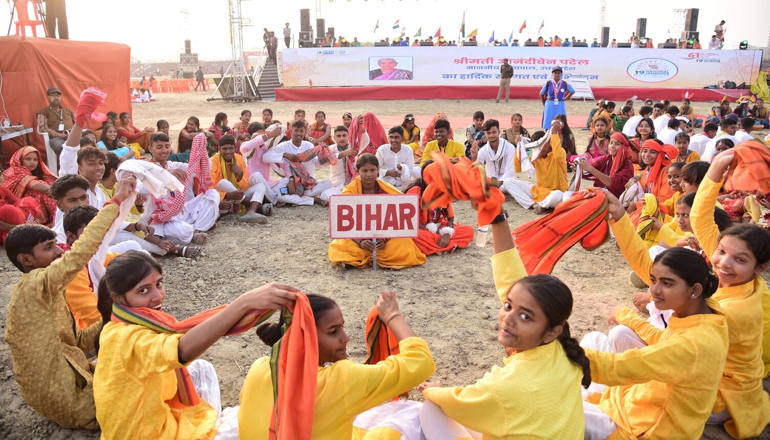 वृंदावन स्थित डिफेंस एक्सपो ग्राउंड में 19वें भारत स्काउट्स एंड गाइड्स के वार्षिक सम्मेलन जंबूर