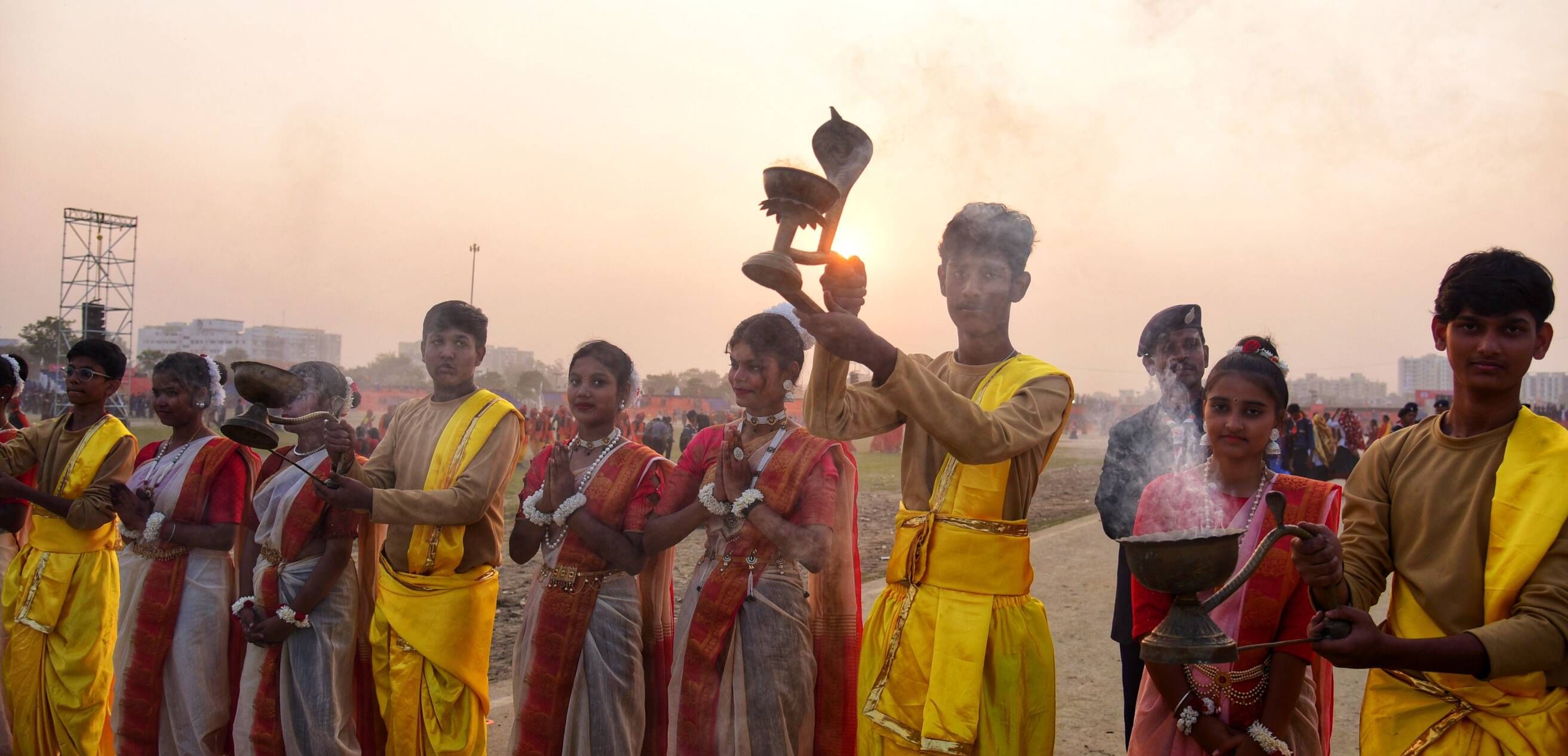 वृंदावन स्थित डिफेंस एक्सपो ग्राउंड में 19वें भारत स्काउट्स एंड गाइड्स के वार्षिक सम्मेलन जंबूर