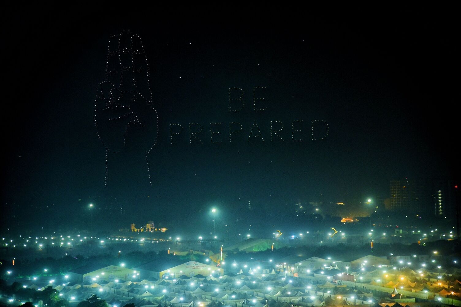 वृंदावन स्थित डिफेंस एक्सपो ग्राउंड में 19वें भारत स्काउट्स एंड गाइड्स के वार्षिक सम्मेलन जंबूर