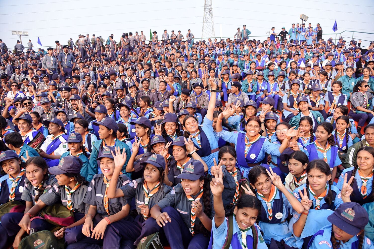 वृंदावन स्थित डिफेंस एक्सपो ग्राउंड में 19वें भारत स्काउट्स एंड गाइड्स के वार्षिक सम्मेलन जंबूर