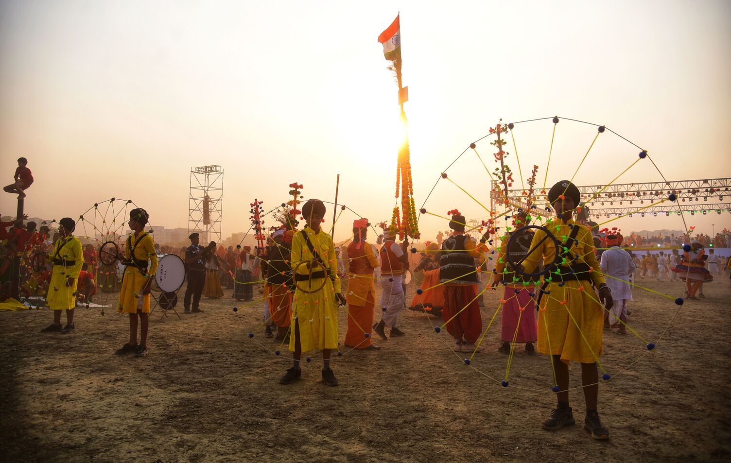 वृंदावन स्थित डिफेंस एक्सपो ग्राउंड में 19वें भारत स्काउट्स एंड गाइड्स के वार्षिक सम्मेलन जंबूर