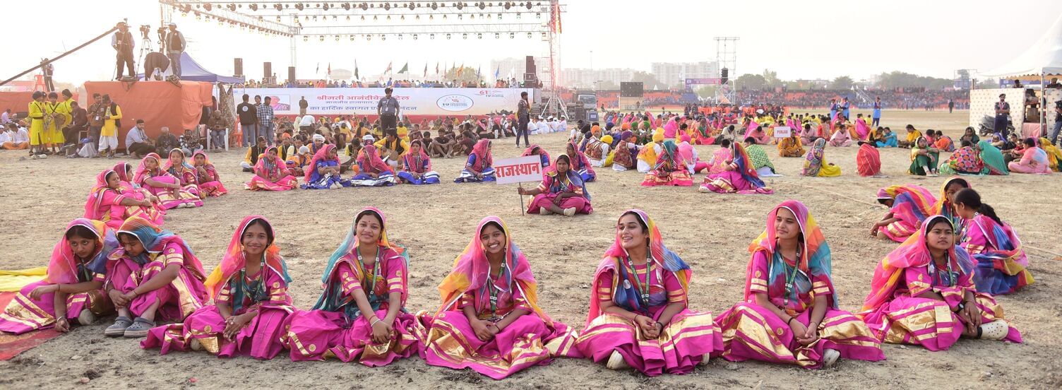 वृंदावन स्थित डिफेंस एक्सपो ग्राउंड में 19वें भारत स्काउट्स एंड गाइड्स के वार्षिक सम्मेलन जंबूर