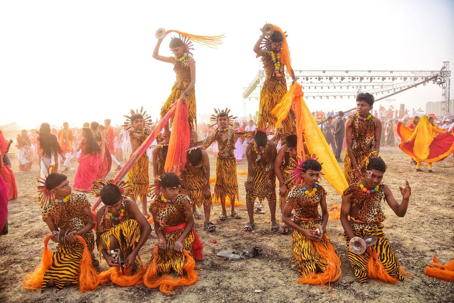 वृंदावन स्थित डिफेंस एक्सपो ग्राउंड में 19वें भारत स्काउट्स एंड गाइड्स के वार्षिक सम्मेलन जंबूर