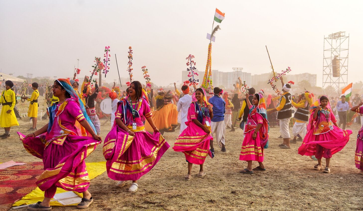 वृंदावन स्थित डिफेंस एक्सपो ग्राउंड में 19वें भारत स्काउट्स एंड गाइड्स के वार्षिक सम्मेलन जंबूर