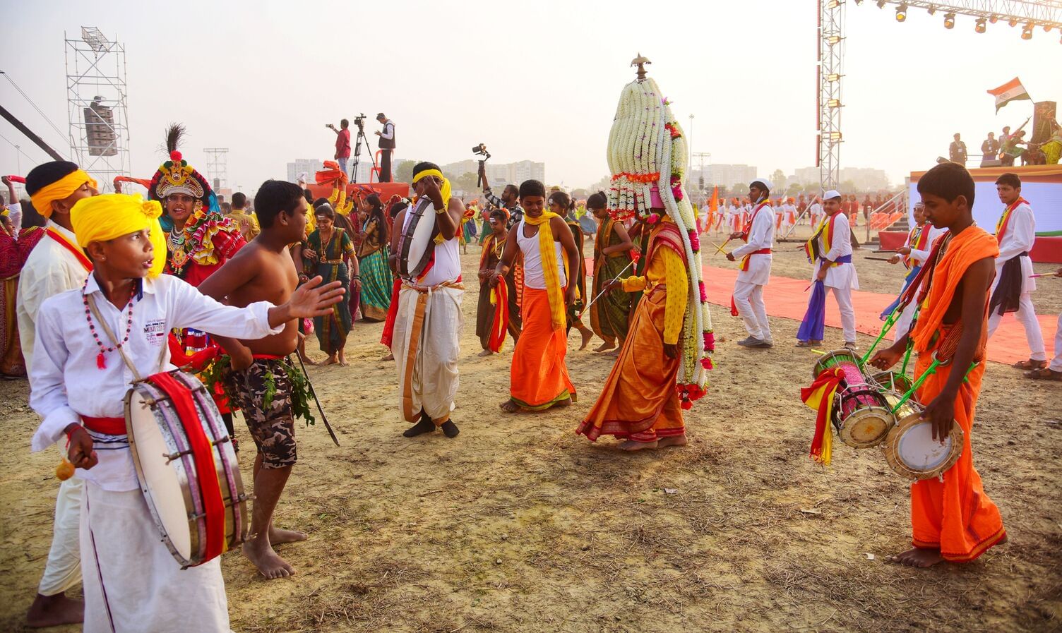 वृंदावन स्थित डिफेंस एक्सपो ग्राउंड में 19वें भारत स्काउट्स एंड गाइड्स के वार्षिक सम्मेलन जंबूर