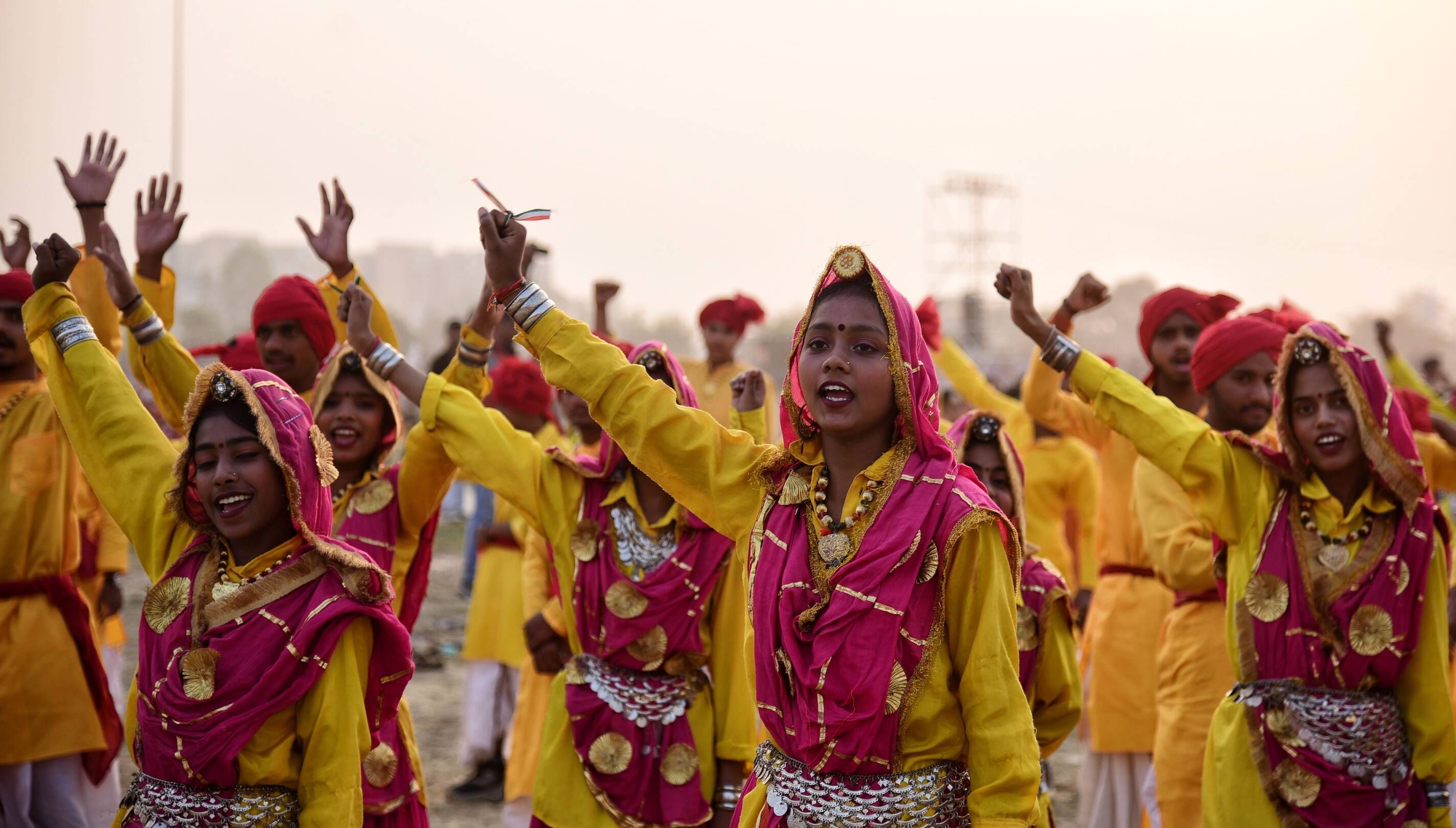 वृंदावन स्थित डिफेंस एक्सपो ग्राउंड में 19वें भारत स्काउट्स एंड गाइड्स के वार्षिक सम्मेलन जंबूर