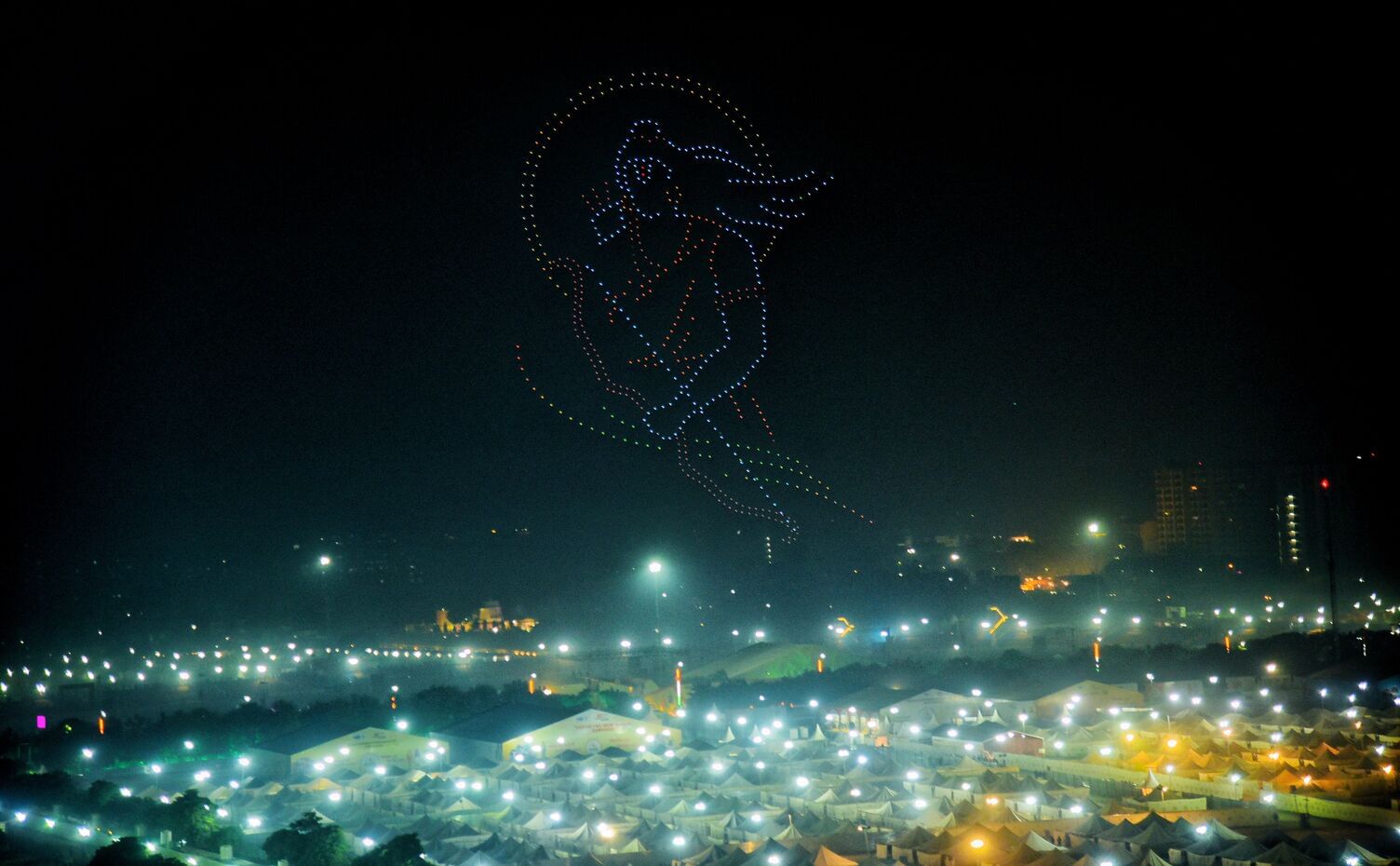 वृंदावन स्थित डिफेंस एक्सपो ग्राउंड में 19वें भारत स्काउट्स एंड गाइड्स के वार्षिक सम्मेलन जंबूर