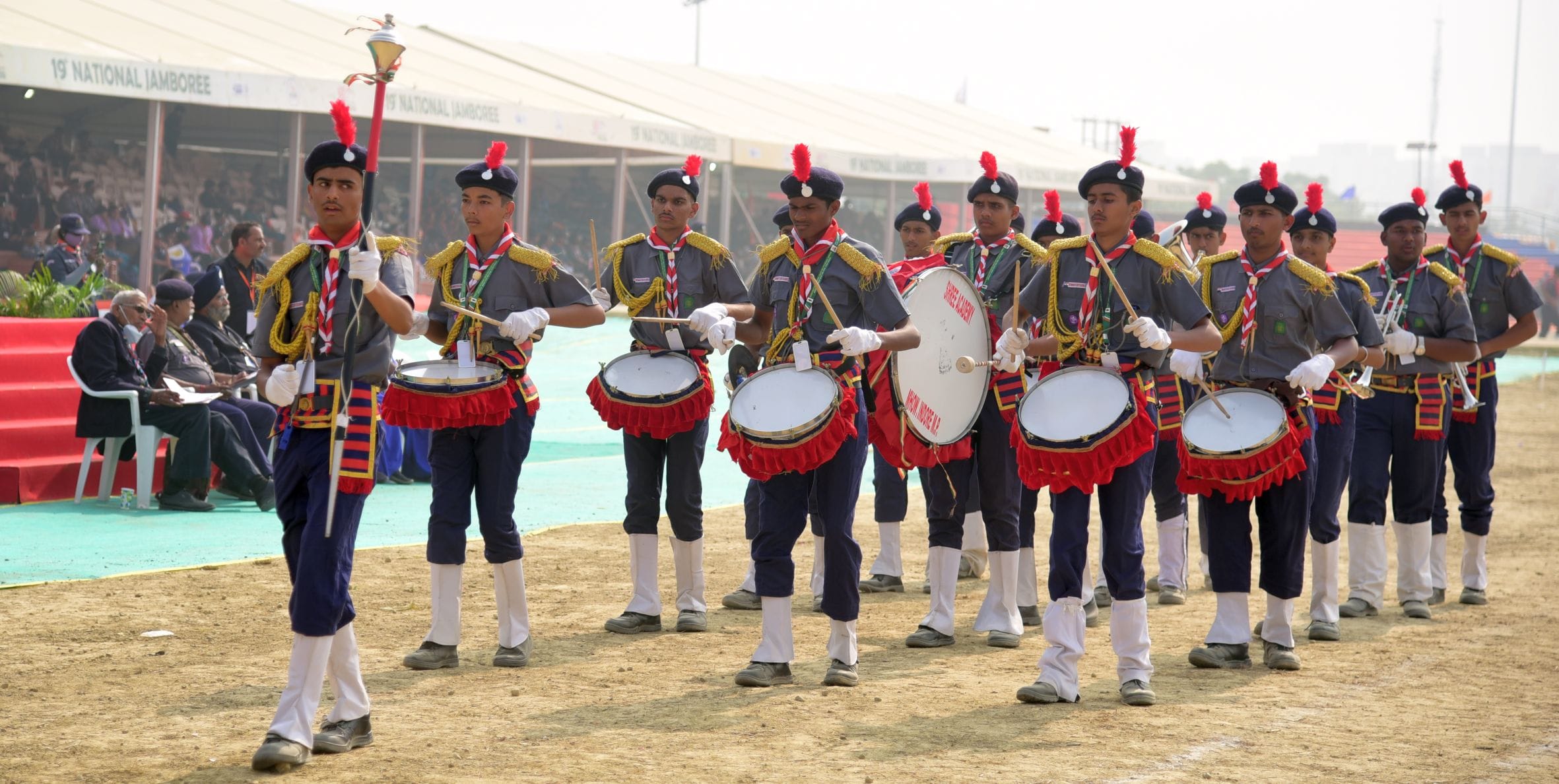 वृंदावन स्थित डिफेंस एक्सपो ग्राउंड में 19वें राष्ट्रीय जंबूरी में मंगलवार का दिन एडवेंचर जोन क