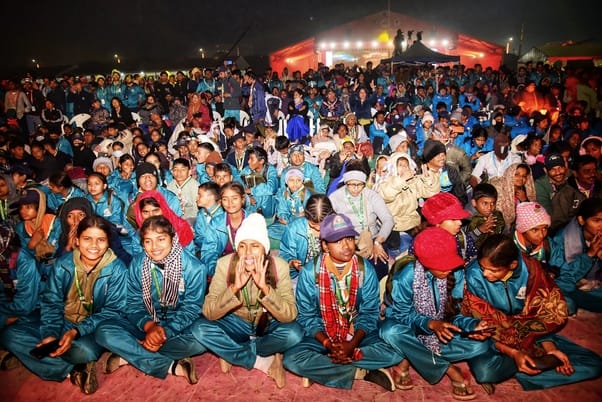 डिफेंस एक्सपो ग्राउंड में 19वीं राष्ट्रीय जंबूरी के समापन की पूर्व संध्या पर बृहस्पतिवार शाम हु डिफेंस एक्सपो ग्राउंड में 19वीं राष्ट्रीय जंबूरी के समापन की पूर्व संध्या पर बृहस्पतिवार शाम हु