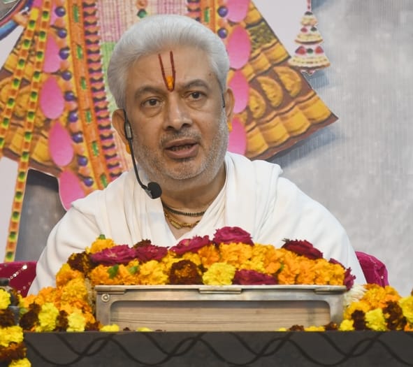 श्रीकृष्ण-रुक्मिणी विवाह प्रसंग सुनकर झूमे श्रद्धालु