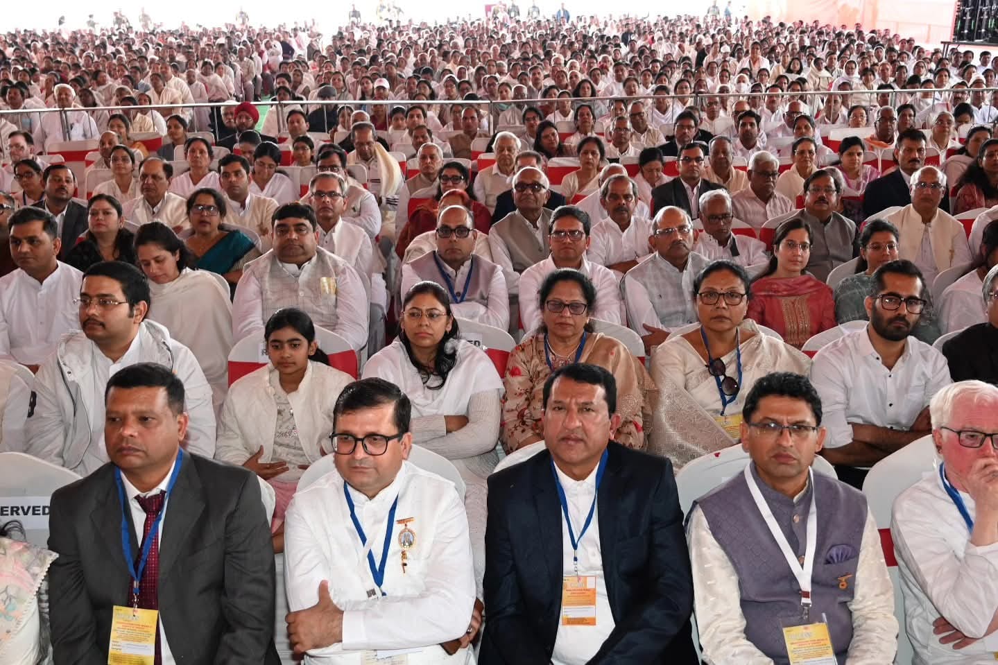 ब्रह्माकुमारीज के समारोह में मौजूद राष्ट्रपति द्रौपदी मुर्मू, राज्यपाल आनंदीबेन पटेल, मुख्यमंत्