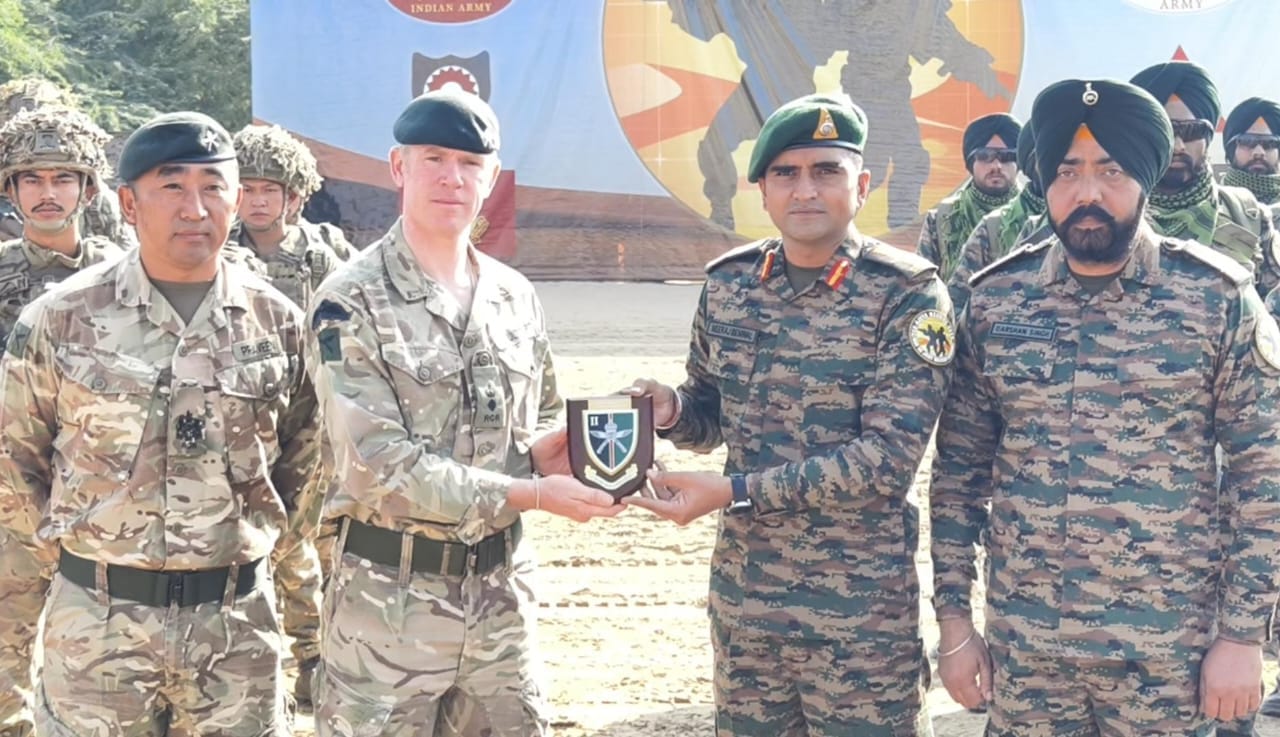 सिरोही। महाजन फील्ड रेंज में भारत- यूके संयुक्त सैन्य अभ्यास के 8 वें संस्करण में दोनों सेनाओं 