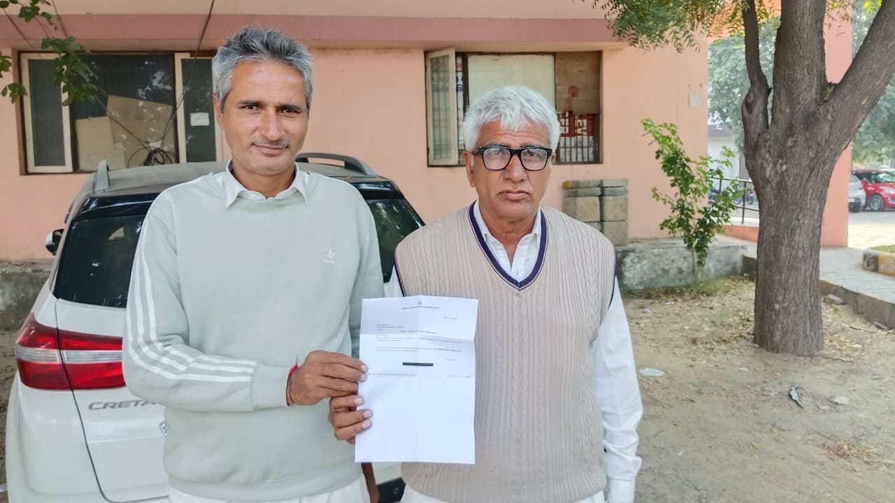 धर्म कांटे की रसीद जिसमें फसल का वजन  21.30 क्विंटल।