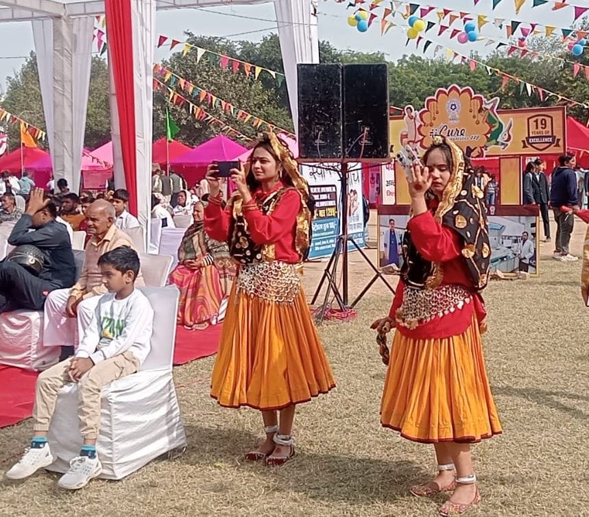 फोटो 21: देखो मेरी कैसी पायल... सोनीपत के सुभाष स्टेडियम में आयोजित जिला स्तरीय गीता जयंती समा