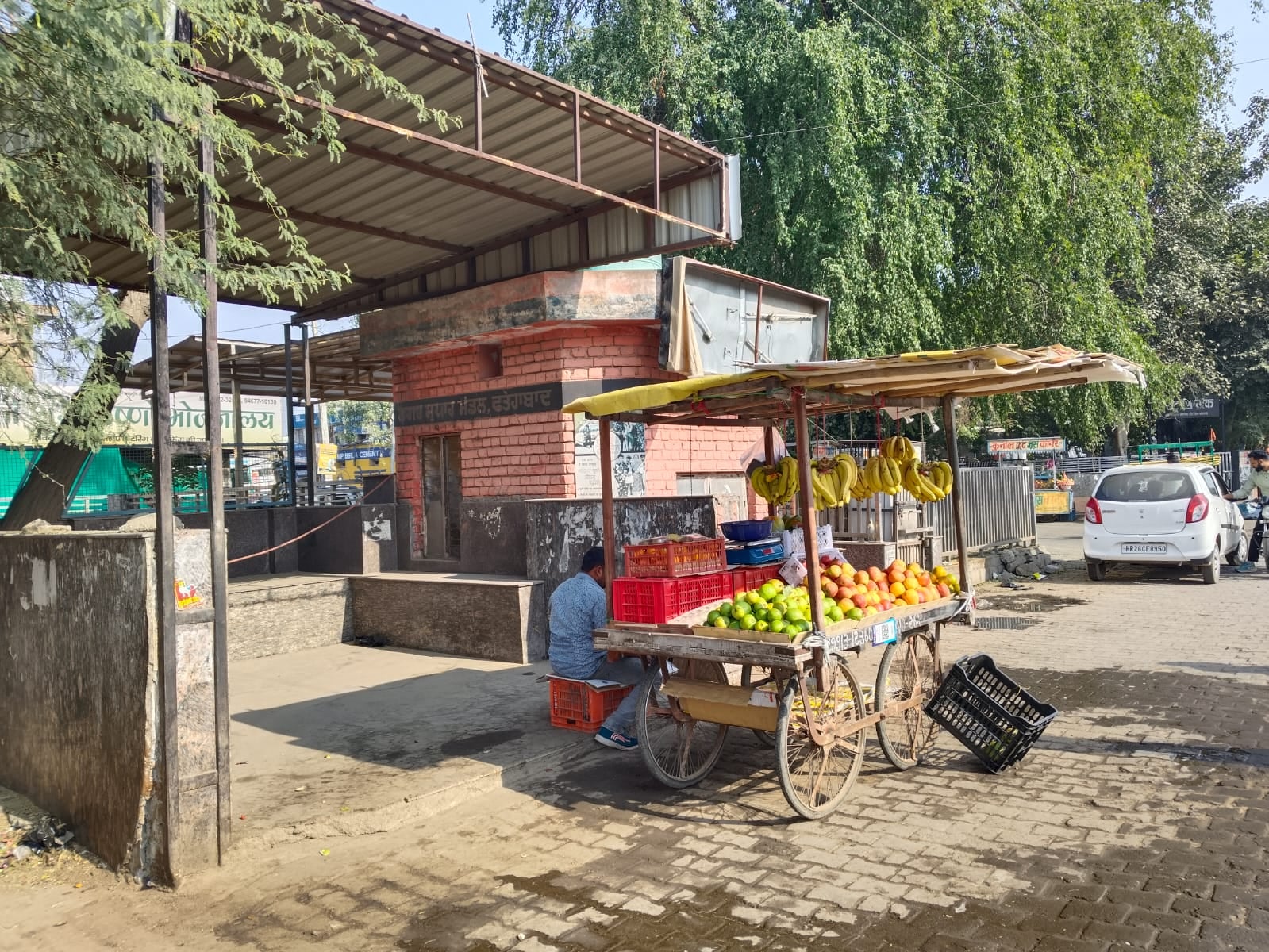 गांव बड़ोपल व खाराखेड़ी के बीच बना पुलिस प्वाइंट जहां पर पुलिस की तैनाती नहीं है। संवाद गांव बड़ोपल व खाराखेड़ी के बीच बना पुलिस प्वाइंट जहां पर पुलिस की तैनाती नहीं है। संवाद
