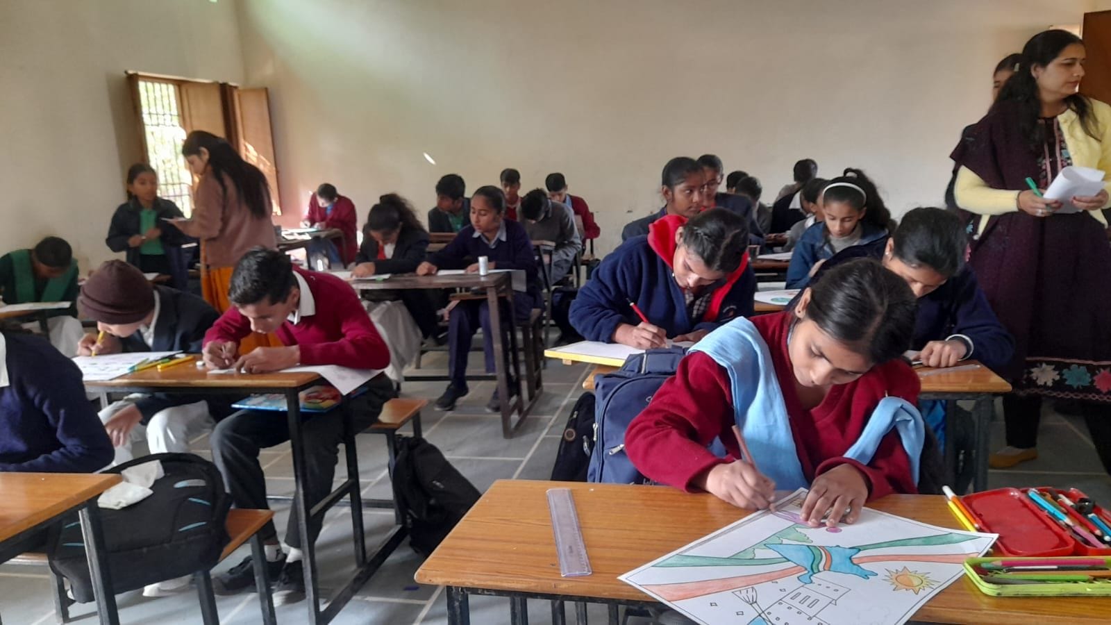 फोटो 02- सोनीपत के मॉडल टाउन स्थित राजकीय मॉडल संस्कृति विद्यालय में आयोजित खंड स्तरीय विज्ञान