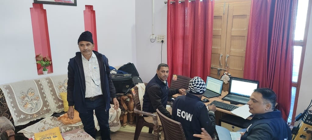 सीधी शहर में पहुंची ईओडब्ल्यू की टीम 