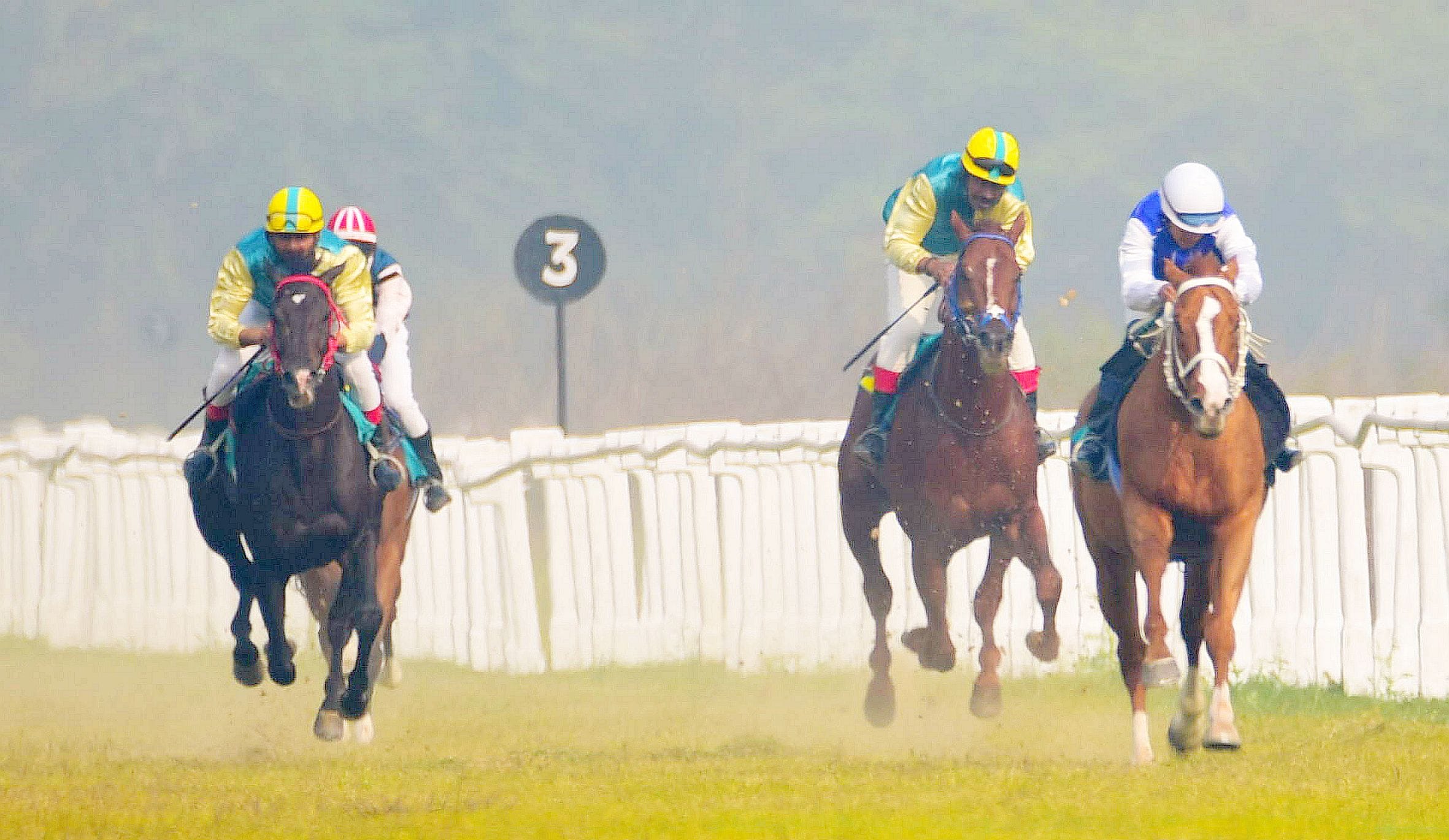 लखनऊ रेसकोर्स में आयोजित मिलेनियम कप की झलकियां। लखनऊ रेसकोर्स में आयोजित मिलेनियम कप की झलकियां।