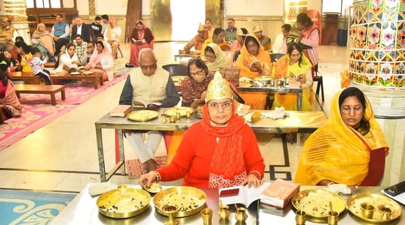 श्री दिगंबर जैन मंदिर का 24वां स्थापना दिवस मनाया