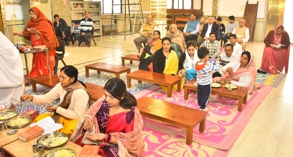श्री दिगंबर जैन मंदिर का 24वां स्थापना दिवस मनाया