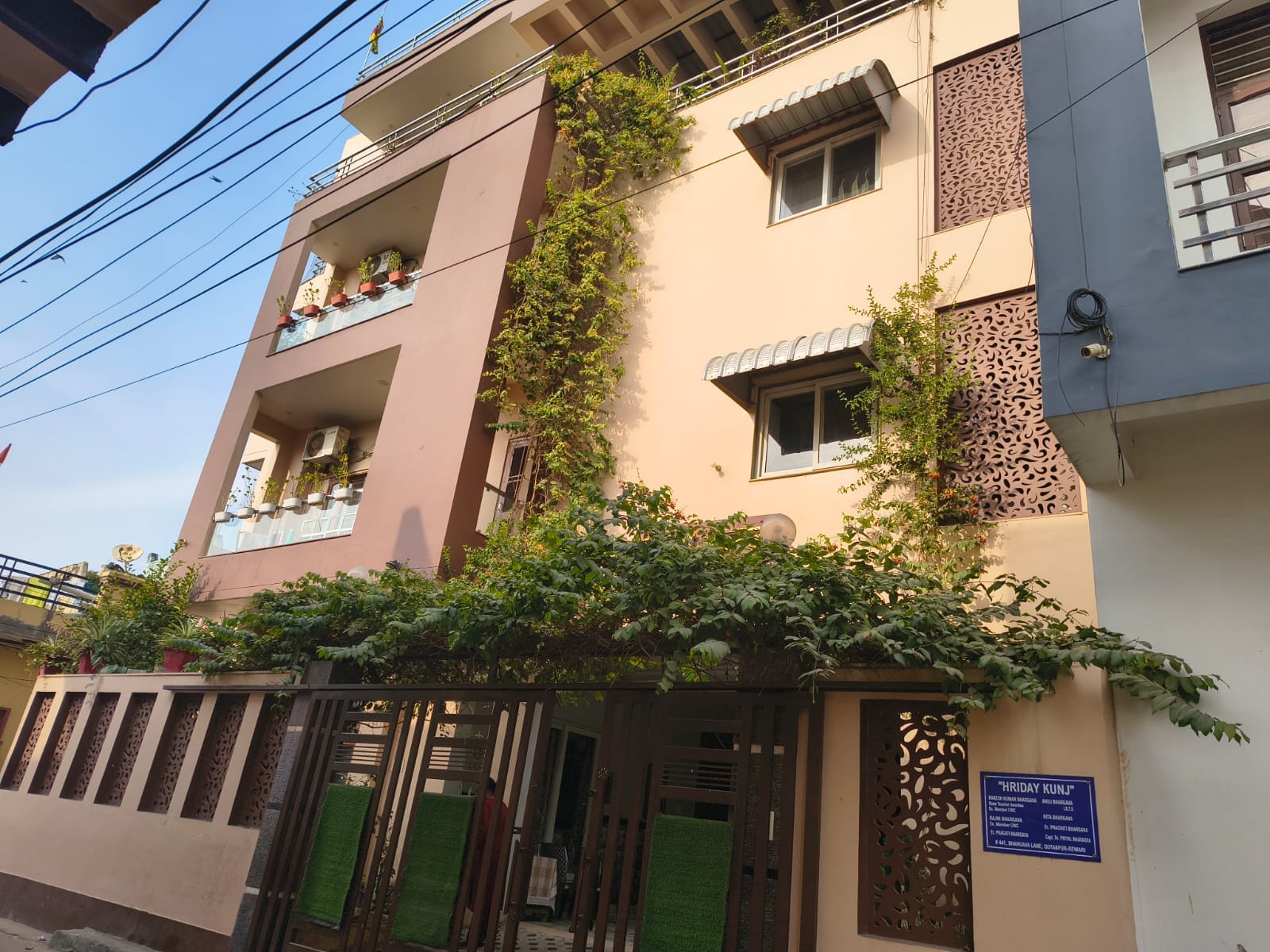 कुतुबपुर में रजनी भार्गव ने घर में बनाया बगीचा। संवाद